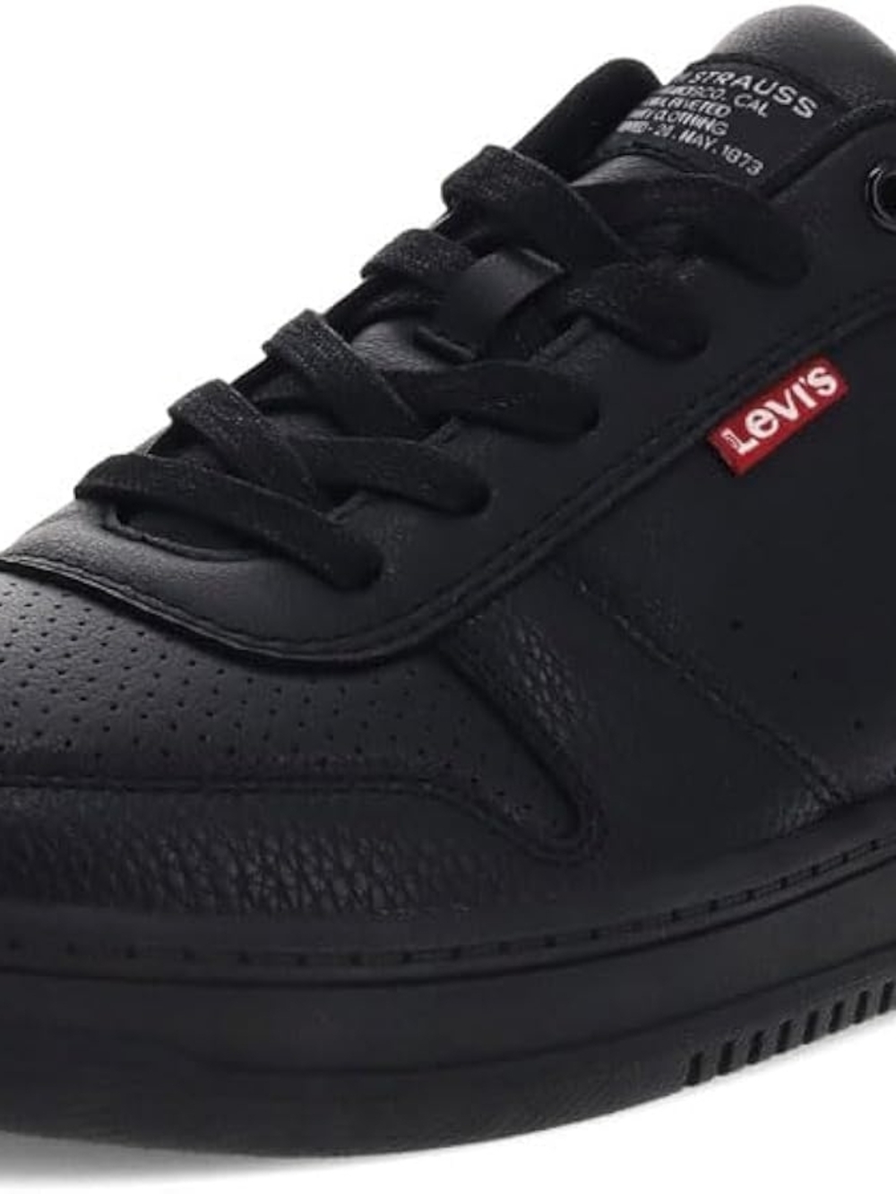 Levi's Drive Faux Leather Lace Up Men's Sneakers Shoes US 13M Black Monochrome